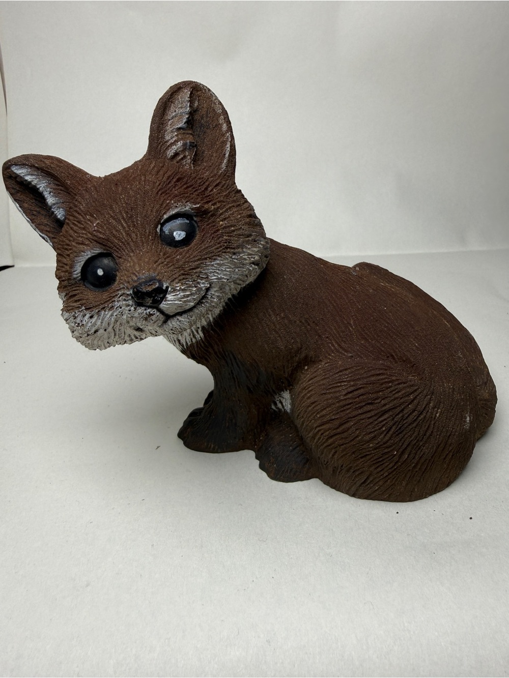 Artline Inc Vintage 1992 Brown Fox Coin Bank/Paper Weight Model 6070